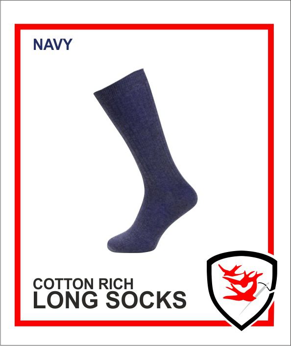 Cotton Rich Long Socks (3 Pair Pack) | Birds of Dereham