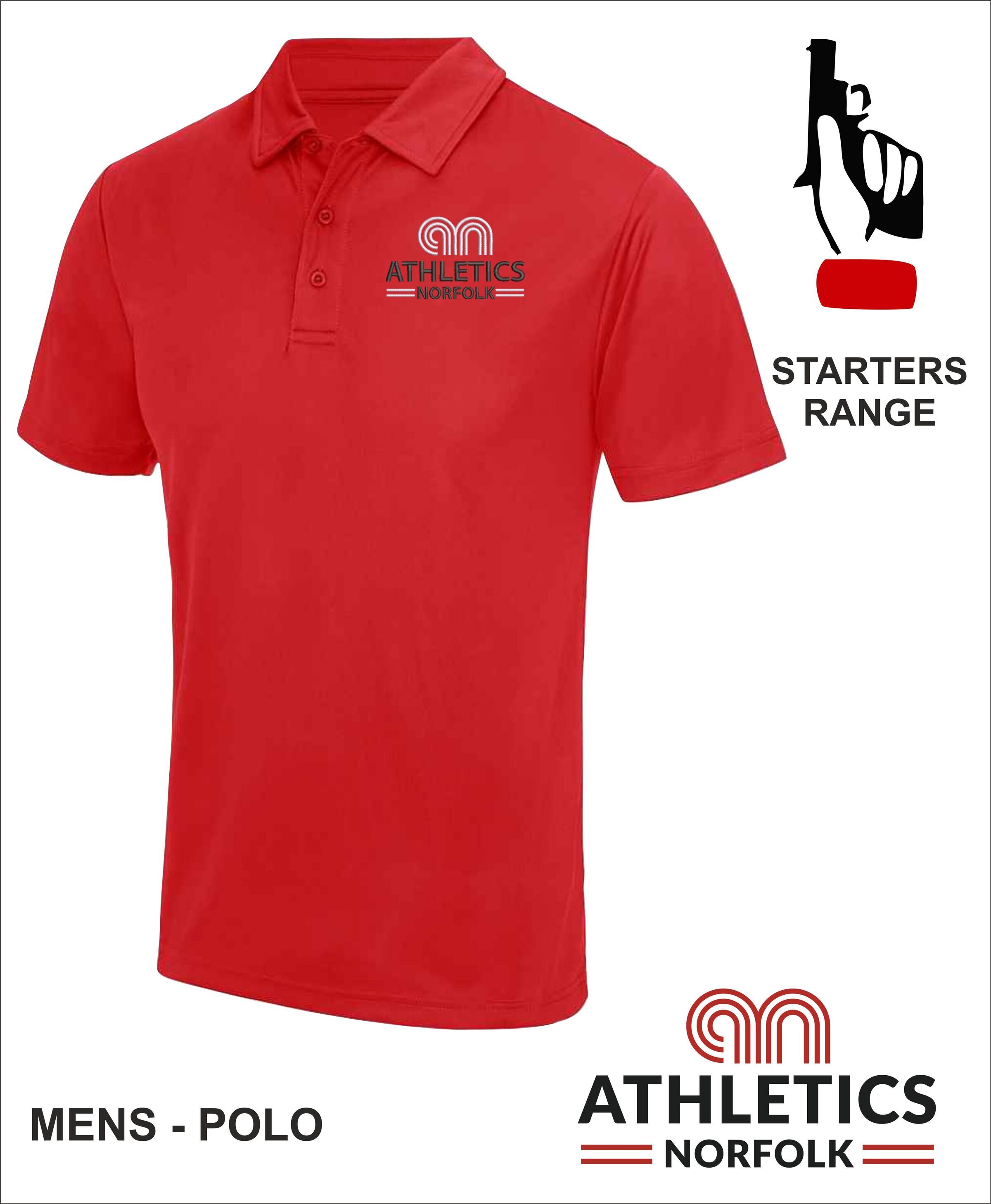 Mens Polo Red Front