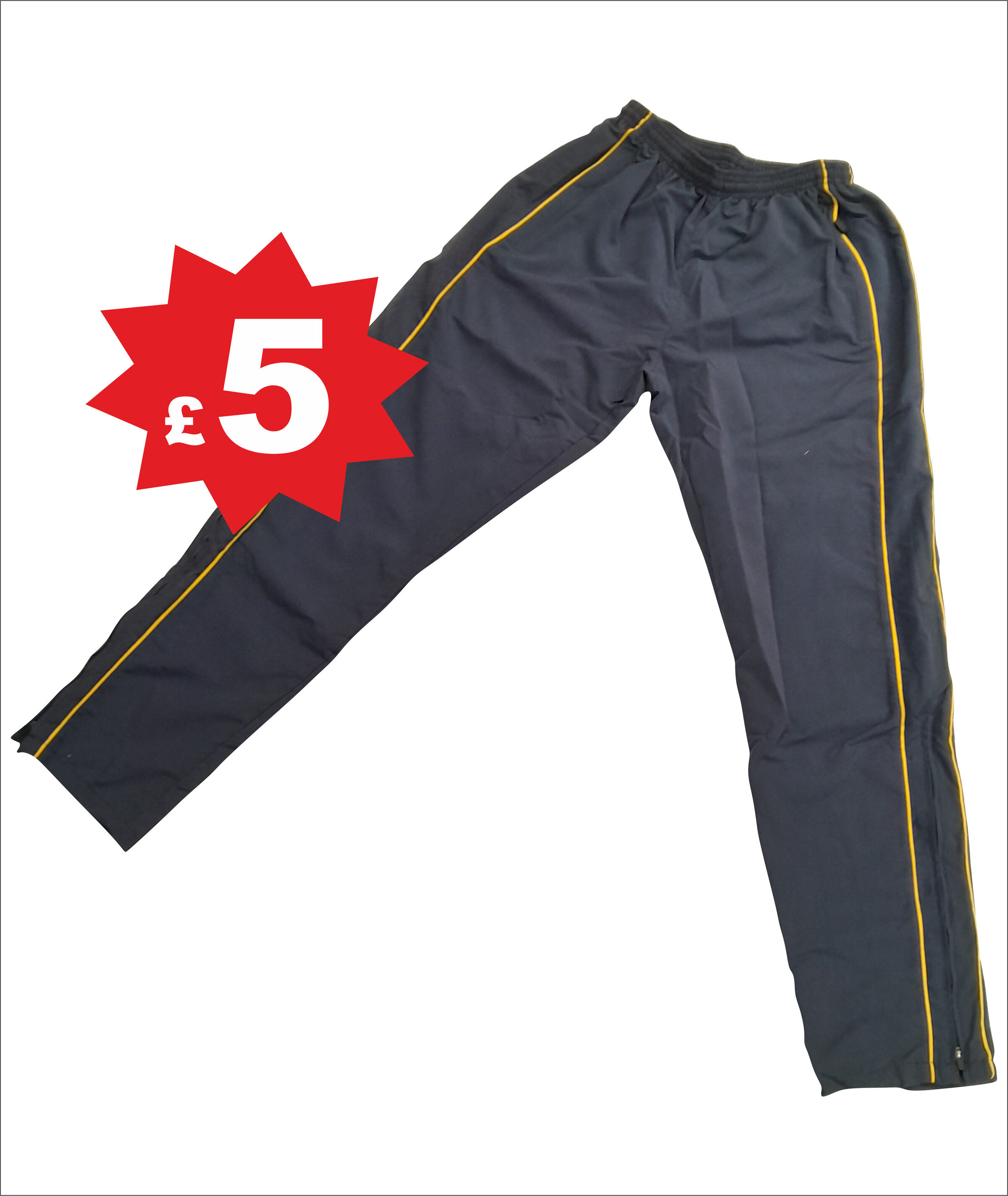 Yellow Piped Track Pants