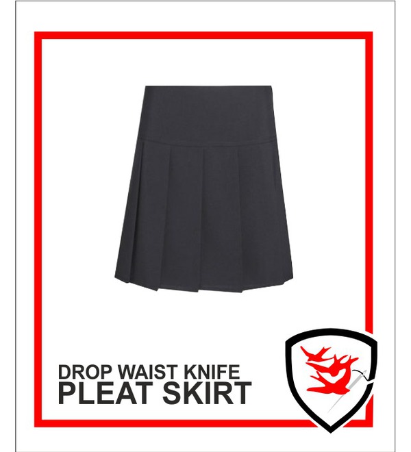 Black knife pleated maxi skirt best sale